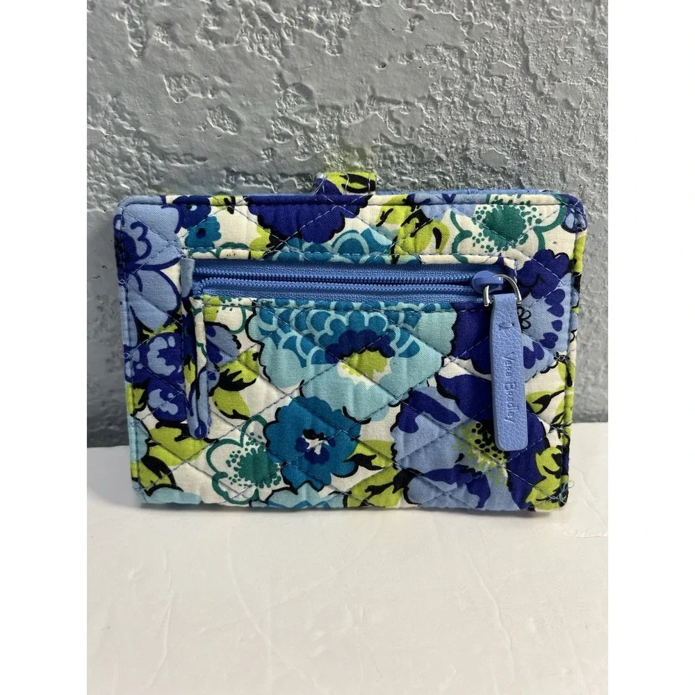 Vera Bradley Snap ID Wallet Blueberry Blooms